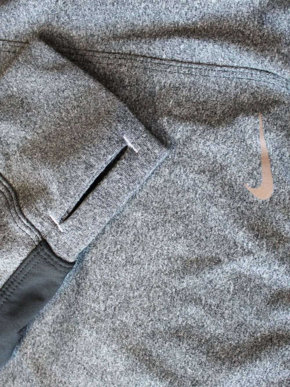 Nike Dri-FIT Heather Gray Full Zip Hooded Training Jacket Size M - Picture 5 of 11